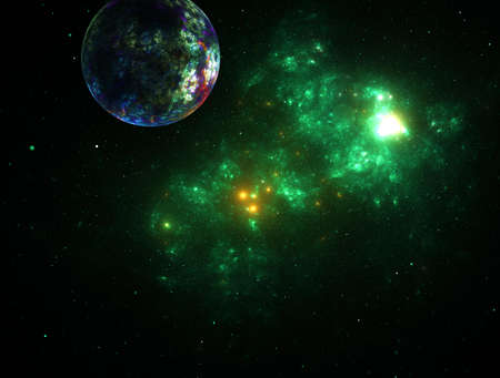 Imaginatory fractal abstract background Imageの写真素材