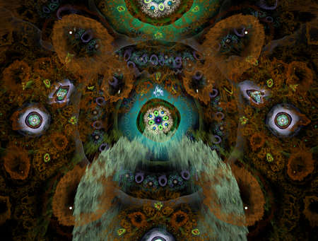 Imaginatory fractal abstract background Imageの写真素材