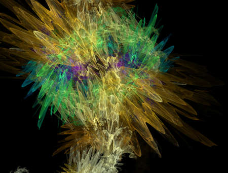 Imaginatory fractal abstract background Imageの写真素材