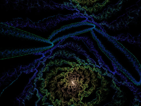 Imaginatory fractal abstract background Imageの写真素材