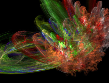 Imaginatory fractal abstract background Imageの写真素材
