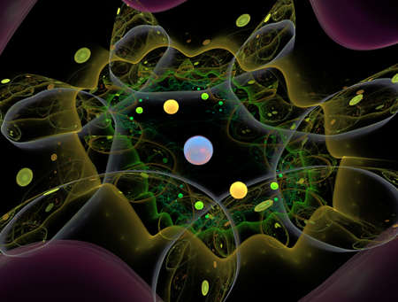 Imaginatory fractal abstract background Imageの写真素材