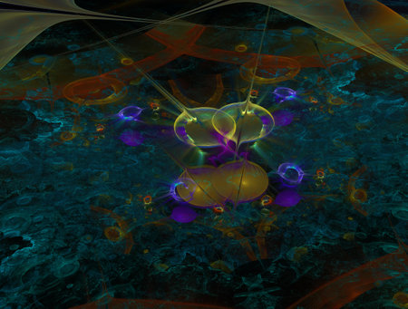 Imaginatory fractal abstract background Imageの写真素材