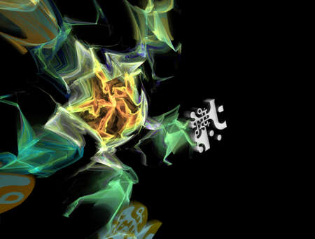 Imaginatory fractal abstract background Imageの写真素材