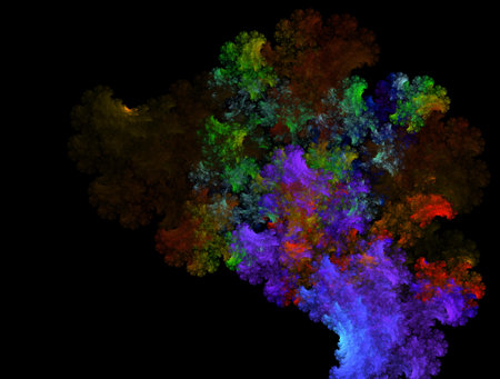 Imaginatory fractal abstract background Imageの写真素材