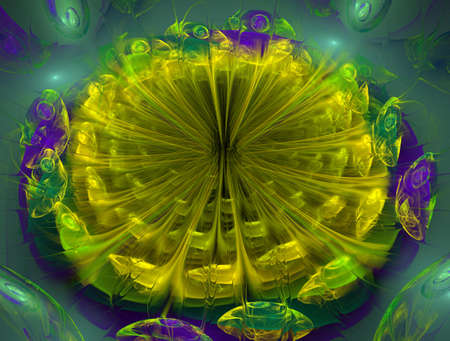 Imaginatory fractal abstract background Imageの写真素材