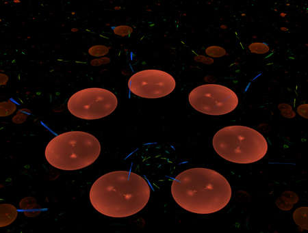 Imaginatory fractal abstract background Image