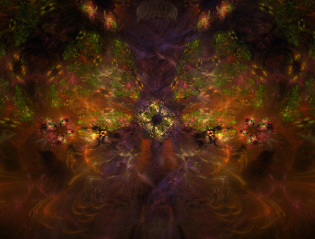 Imaginatory fractal abstract background Imageの写真素材