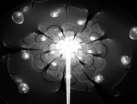 Imaginatory fractal abstract background Imageの写真素材