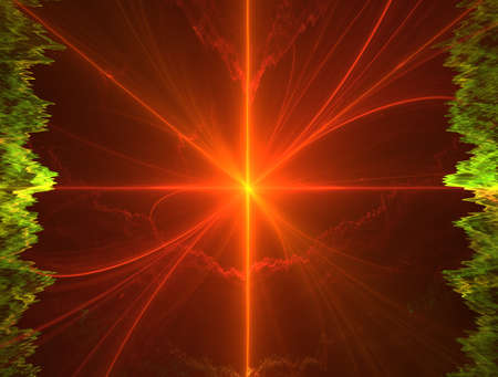 Imaginatory fractal abstract background Imageの写真素材