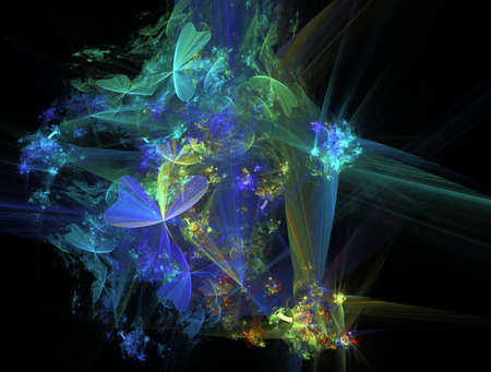 Imaginatory fractal abstract background Imageの写真素材