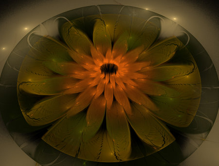 Imaginatory fractal abstract background Imageの写真素材