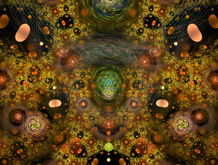 Imaginatory fractal abstract background Image