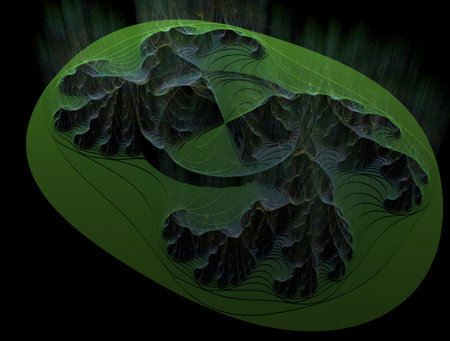 Imaginatory fractal abstract background Imageの写真素材