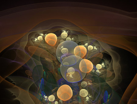 Imaginatory fractal abstract background Imageの写真素材