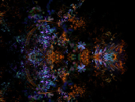 Imaginatory fractal abstract background Imageの写真素材