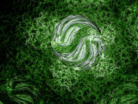 Imaginatory fractal abstract background Imageの写真素材