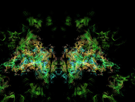 Imaginatory fractal abstract background Imageの写真素材