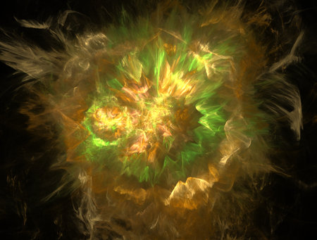 Imaginatory fractal abstract background Imageの写真素材