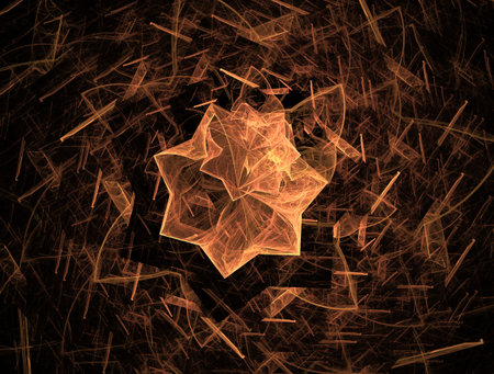 Imaginatory fractal abstract background Imageの写真素材