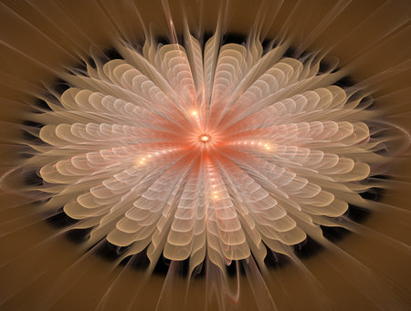 Imaginatory fractal abstract background Imageの写真素材