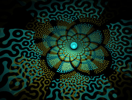 Imaginatory fractal abstract background Imageの写真素材
