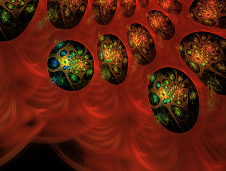 Imaginatory fractal abstract background Imageの写真素材