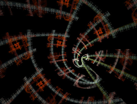 Imaginatory fractal abstract background Imageの写真素材