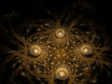 Imaginatory fractal abstract background Imageの写真素材