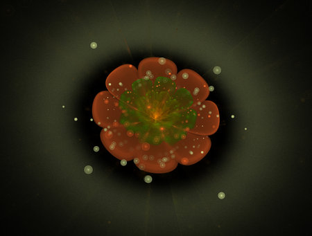 Imaginatory fractal abstract background Imageの写真素材