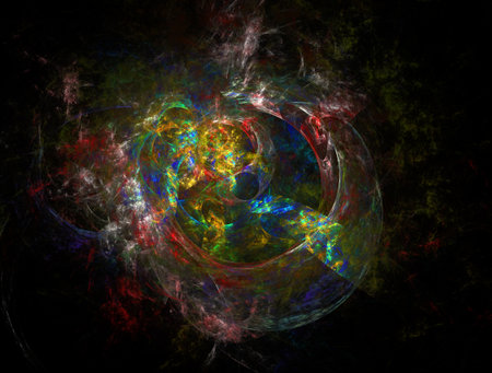 Imaginatory fractal abstract background Imageの写真素材