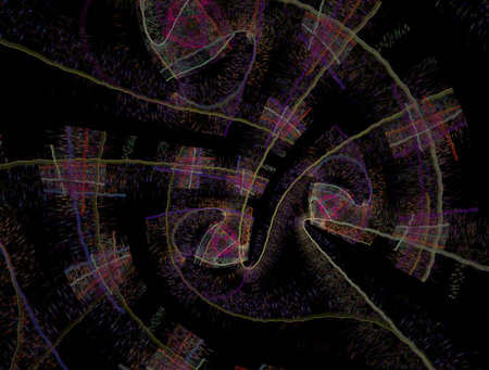 Imaginatory fractal abstract background Image