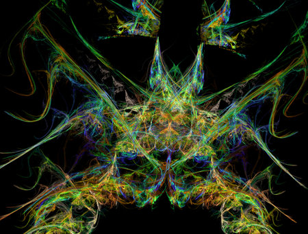 Imaginatory fractal abstract background Imageの写真素材