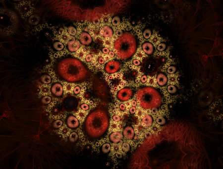 Imaginatory fractal abstract background Imageの写真素材