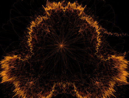 Imaginatory fractal abstract background Imageの写真素材