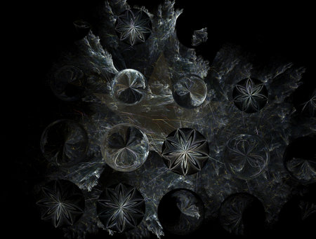 Imaginatory fractal abstract background Imageの写真素材
