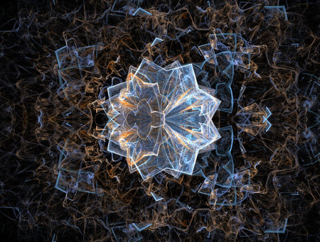 Imaginatory fractal abstract background Imageの写真素材