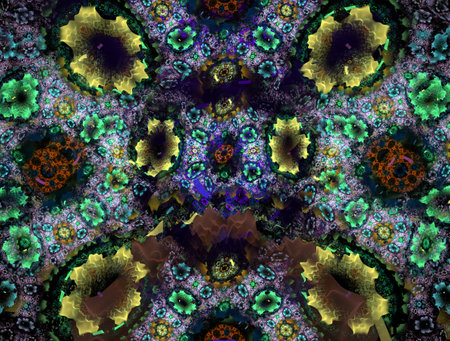 Imaginatory fractal abstract background Imageの写真素材