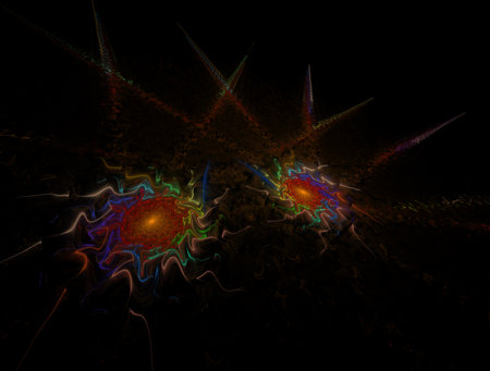 Imaginatory fractal abstract background Imageの写真素材