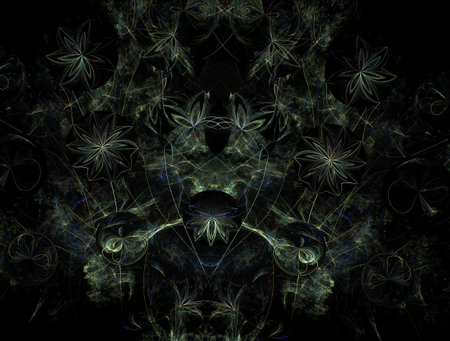 Imaginatory fractal abstract background Imageの写真素材