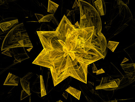 Imaginatory fractal abstract background Imageの写真素材