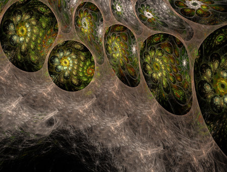 Imaginatory fractal abstract background Imageの写真素材