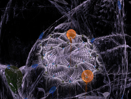 Imaginatory fractal abstract background Imageの写真素材