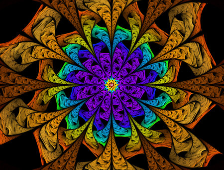 Imaginatory fractal abstract background Imageの写真素材