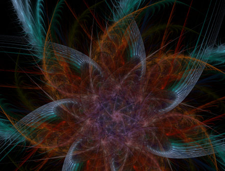Imaginatory fractal abstract background Imageの写真素材