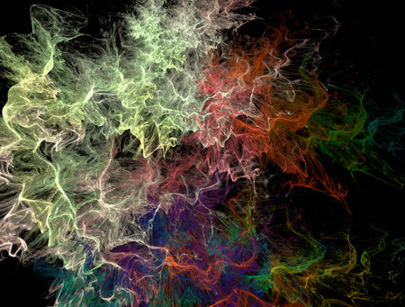 Imaginatory fractal abstract background Imageの写真素材