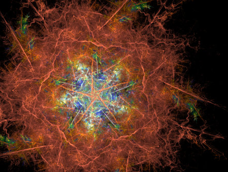 Imaginatory fractal abstract background Imageの写真素材