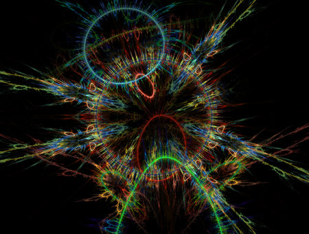 Imaginatory fractal abstract background Imageの写真素材