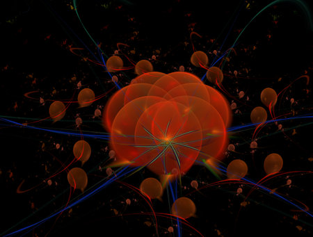 Imaginatory fractal abstract background Imageの写真素材