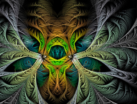 Imaginatory fractal abstract background Imageの写真素材